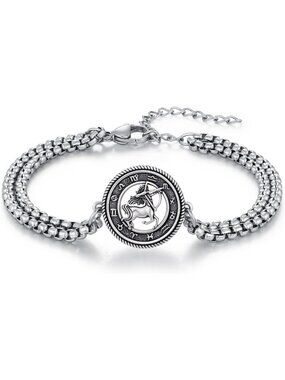 Astrology Zodiac Bracelet for Men & Women | Horoscope Jewelry Gift Boxed